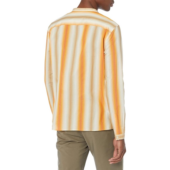 *SOLD* John Varvatos Striped Long Sleeve Shirt Sz M - Picture 2 of 6